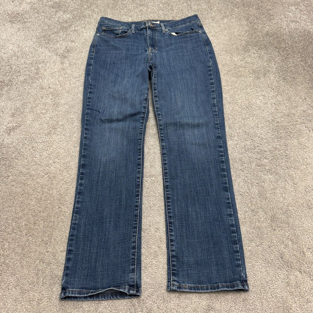 Levi's Classic Straight Denim Jeans Womens 10M W30 L30 Blue Medium Wash Stretch